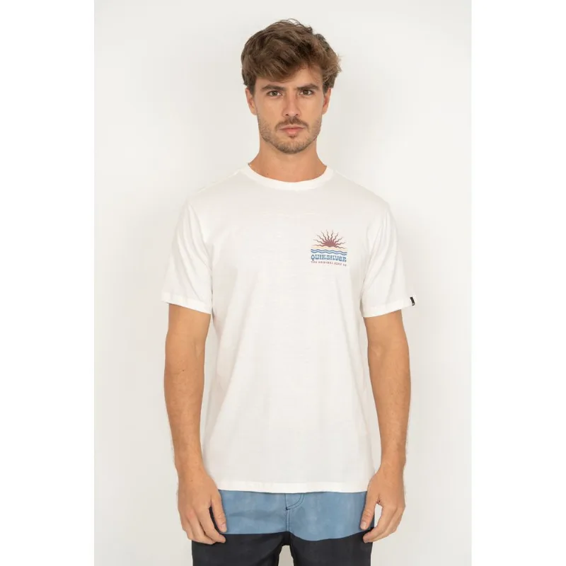 Camiseta Quiksilver M/C High Waves I Snow White -SNOW WHITE-M
