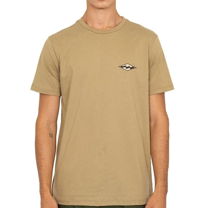 Camiseta Billabong Heritage Arch SM27 Masculina Bege GG / begê