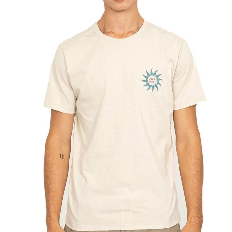 Camiseta Billabong Rotation SM27 Masculina Areia M / begê