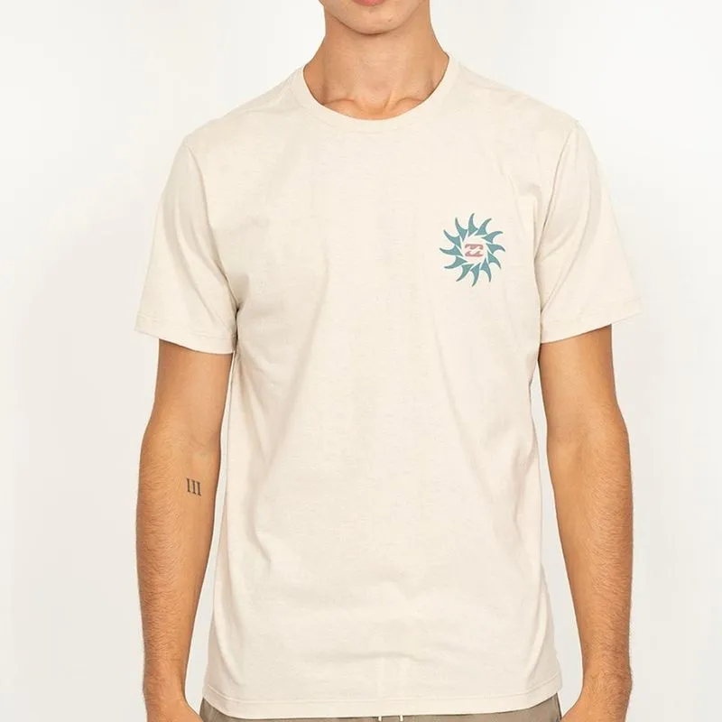 Camiseta Billabong Rotation Plus Size SM27 Masculina Areia 2G / begê