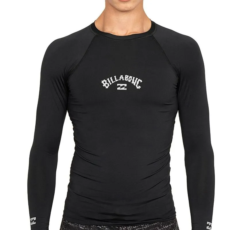 Camiseta Billabong Surf Manga Longa All Day Surf SM27 Preto GG / preto