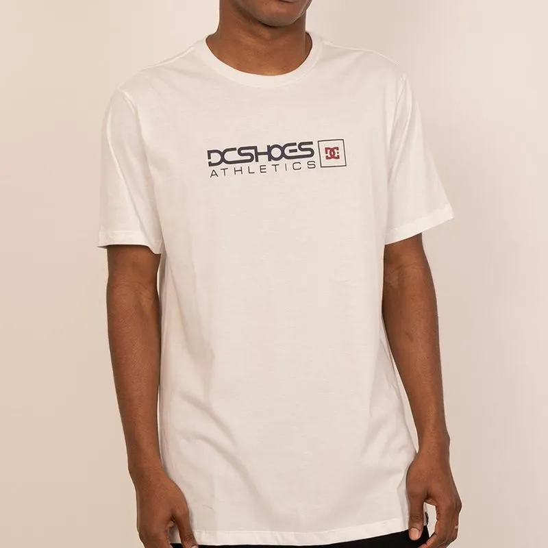 Camiseta DC Shoes Athletics SM27 Masculina Snow White P / branco