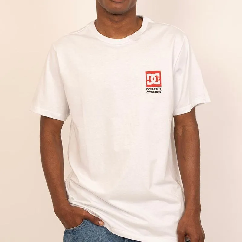 Camiseta DC Shoes DC Company SM27 Masculina Branco G / branco