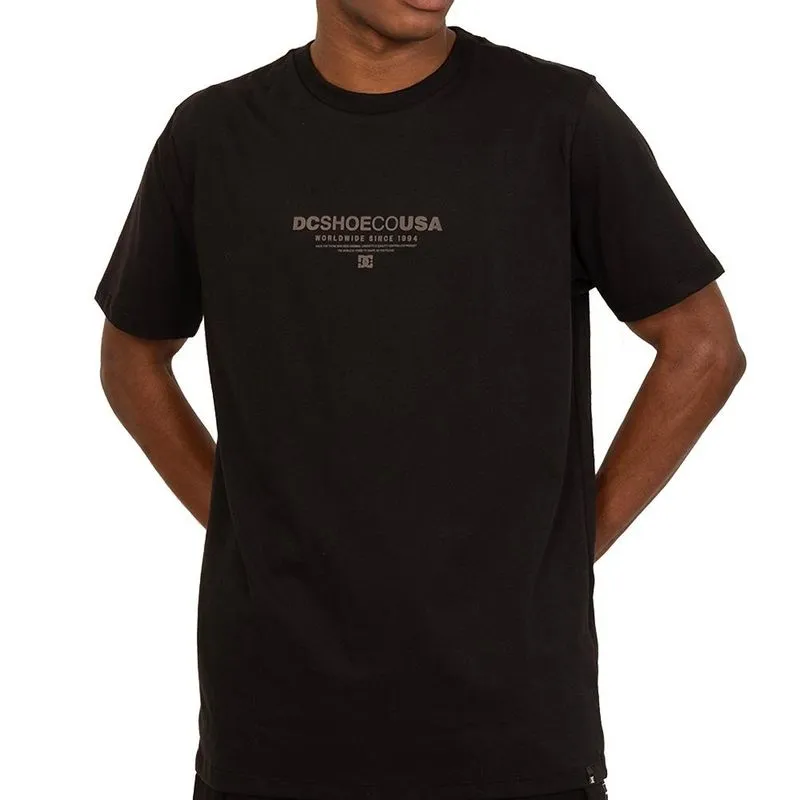 Camiseta DC Shoes Heritage Font SM27 Masculina Preto P / preto
