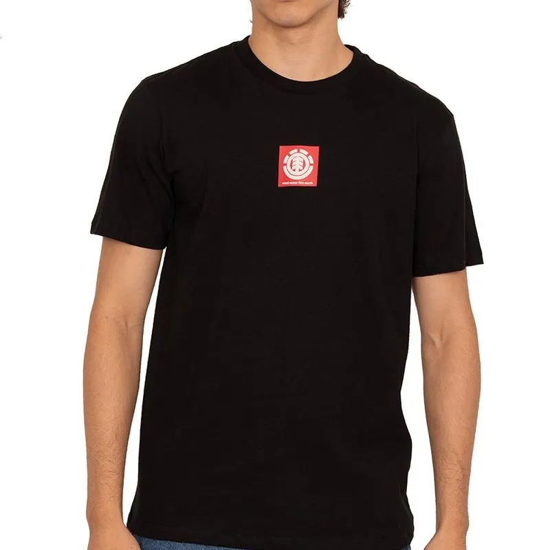 Camiseta Element Square Logo SM27 Masculina Preto P / preto