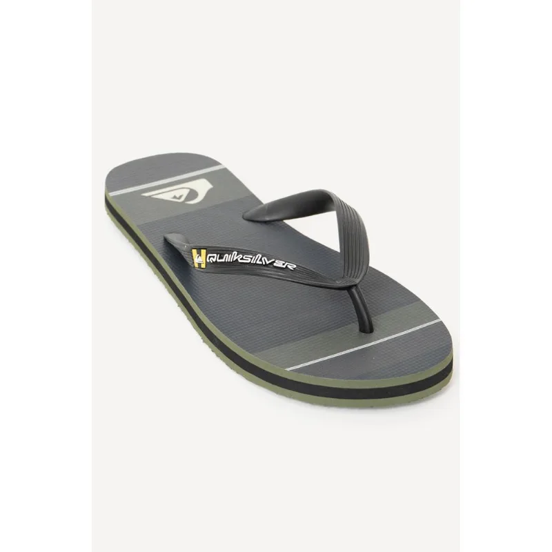 Chinelo Quiksilver Molokai Palm Stripe Verde Militar-Verde Militar-43/44