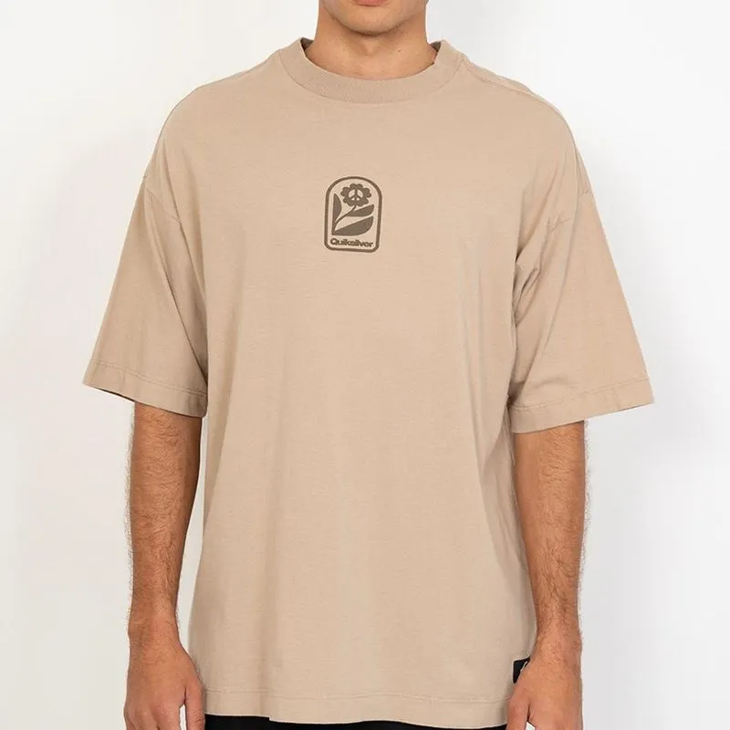 Camiseta Quiksilver Sweet Spot Over SM27 Masculina Bege P / begê