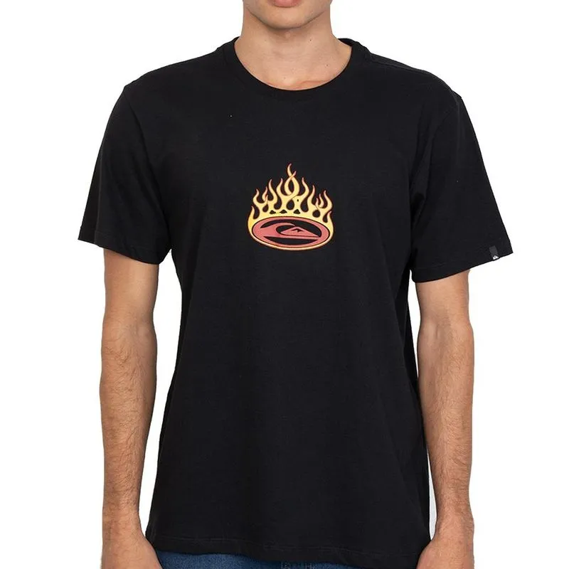 Camiseta Quiksilver Flaming SM27 Masculina Preto G / preto