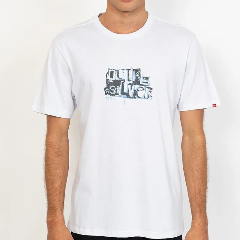 Camiseta Quiksilver Rinse SM27 Masculina Branco GG / branco