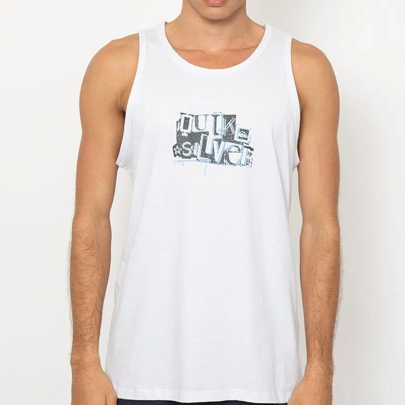 Regata Quiksilver Rinse SM27 Masculina Branco M / branco