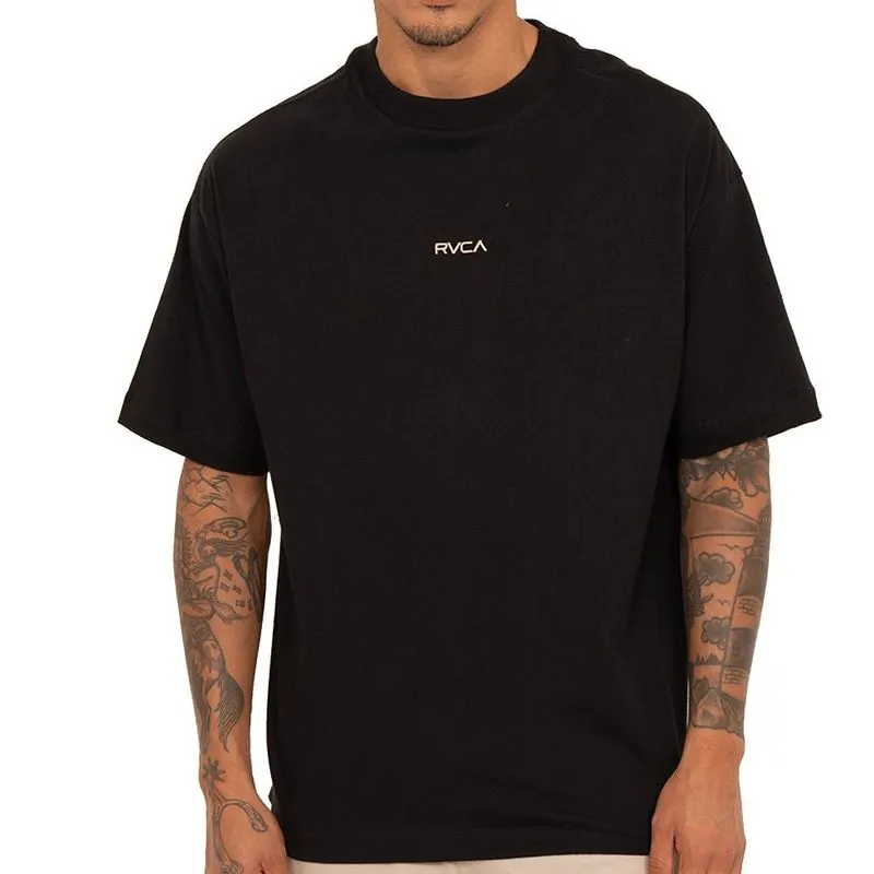 Camiseta RVCA Intro 1X SM27 Masculina Preto M / preto