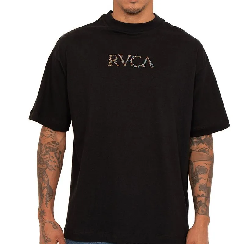 Camiseta RVCA Three Tone SM27 Masculina Preto P / preto