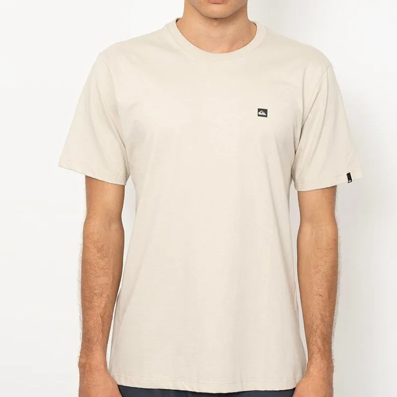 Camiseta Quiksilver Transfer Square SM27 Masculina Areia GG / begê