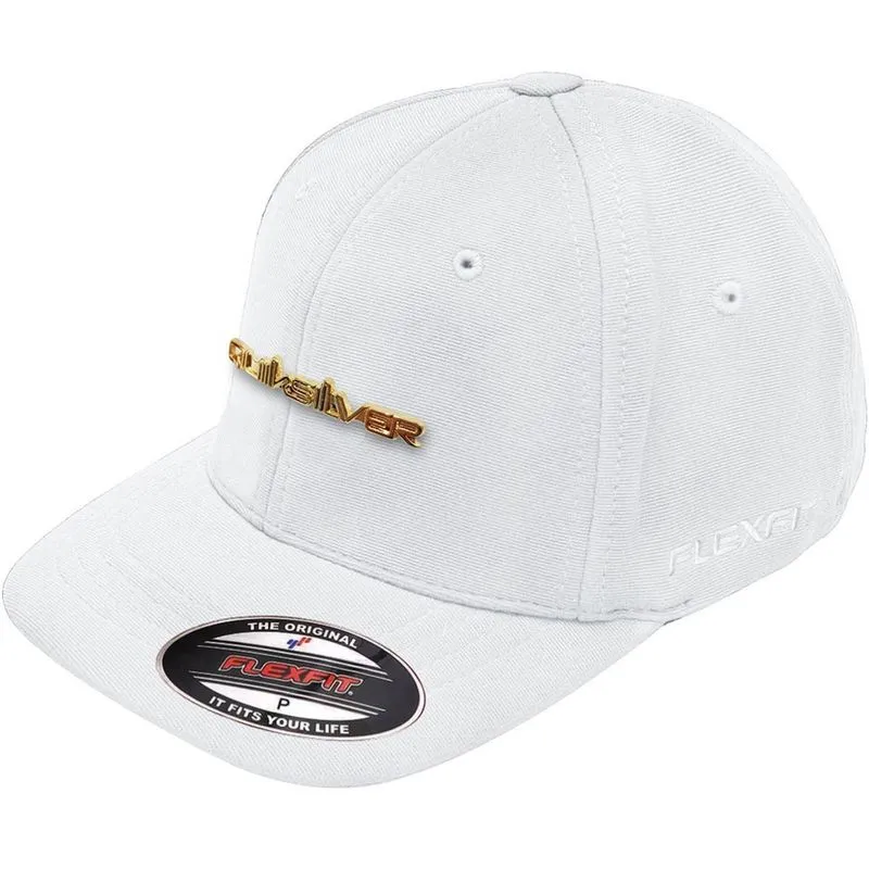 Boné Quiksilver Novo Letreiro Plate Type Gold White