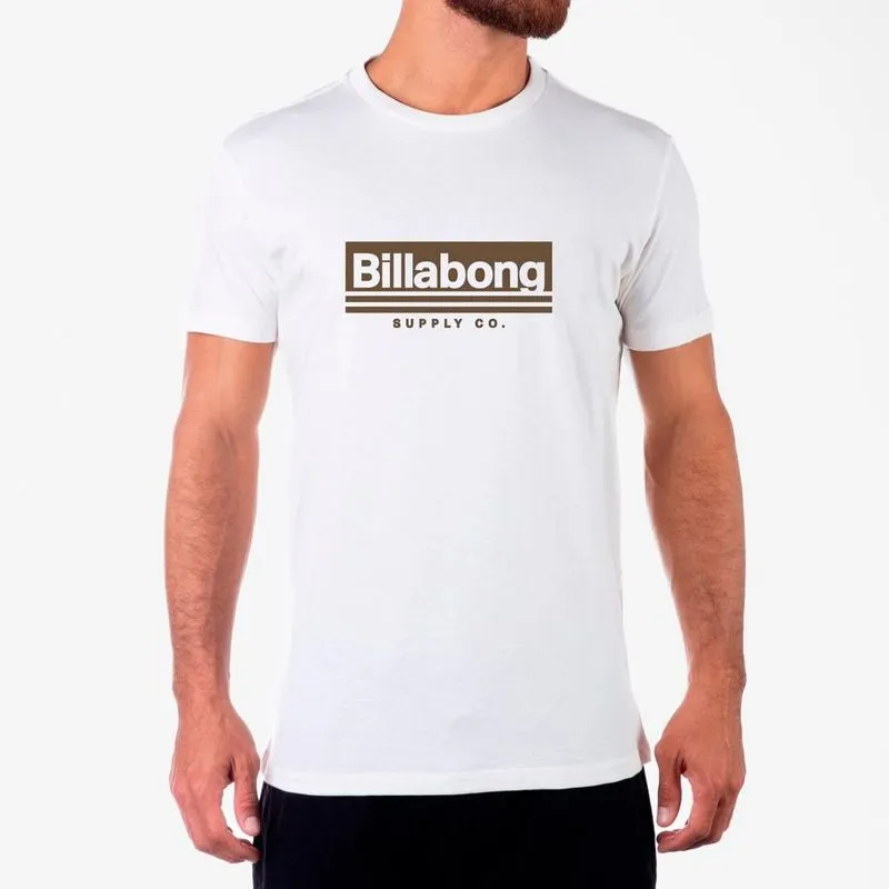 Camiseta Billabong Walled IV SM23 Masculina Off White GG / bege