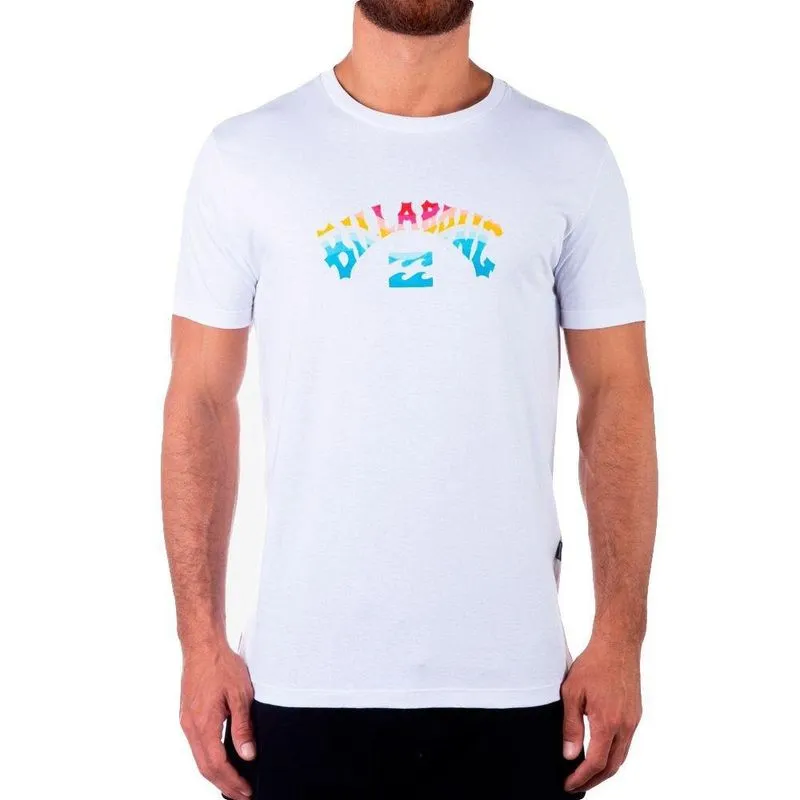Camiseta Billabong Arch Fill III Masculina Branco G / branco