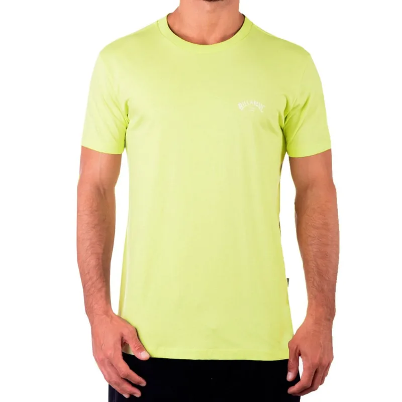 Camiseta Billabong Small Arch Amarelo Claro