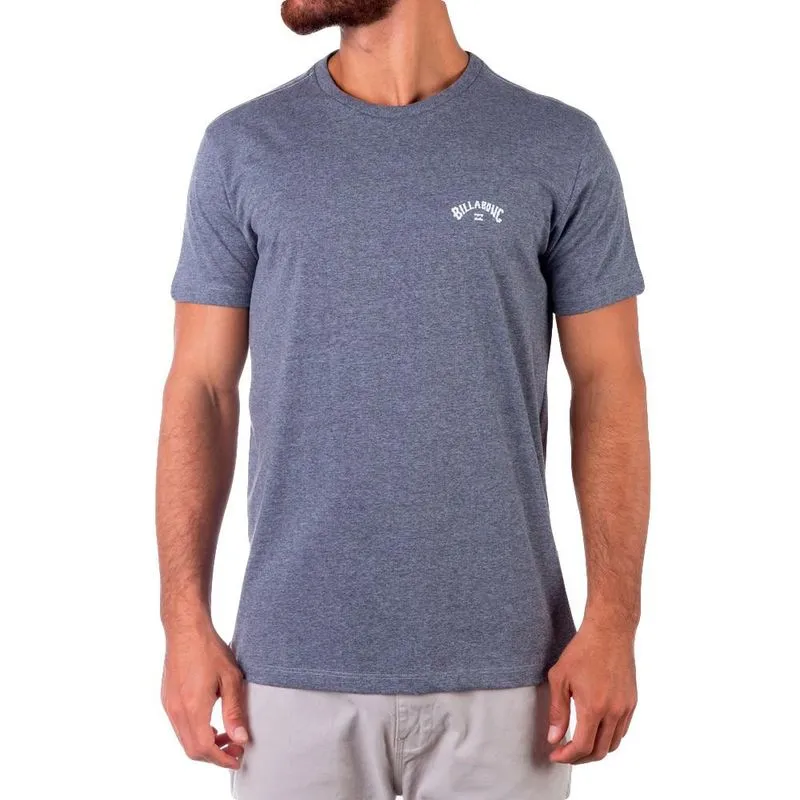 Camiseta Billabong Small Arch SM23 Masculina Cinza Médio Mes P / cinza