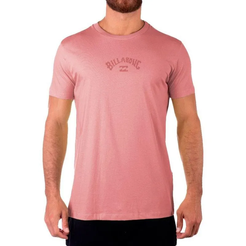 Camiseta Billabong Mid Arch Masculina Rosa M / rosa