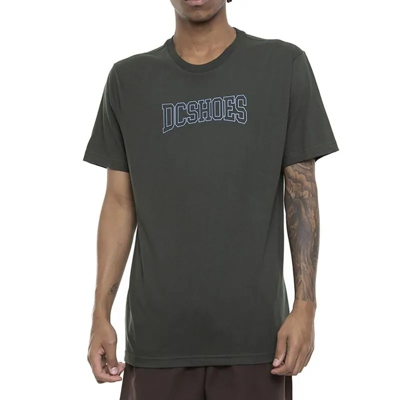 Camiseta DC Shoes Outline Uni SM23 Masculina Verde Escuro M / verde