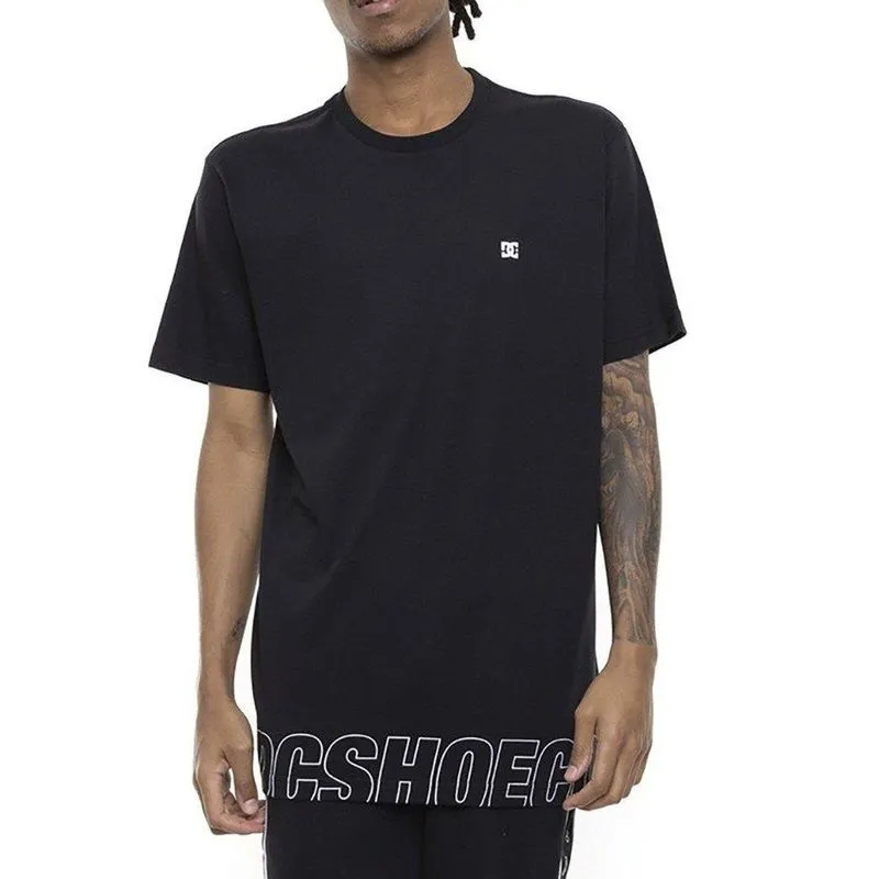 Camiseta DC Shoes Outline Dcshoeco Masculina Preto P / preto