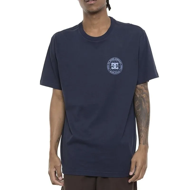 Camiseta DC Shoes Pressed SM23 Masculina Azul Marinho GG / azul-escuro