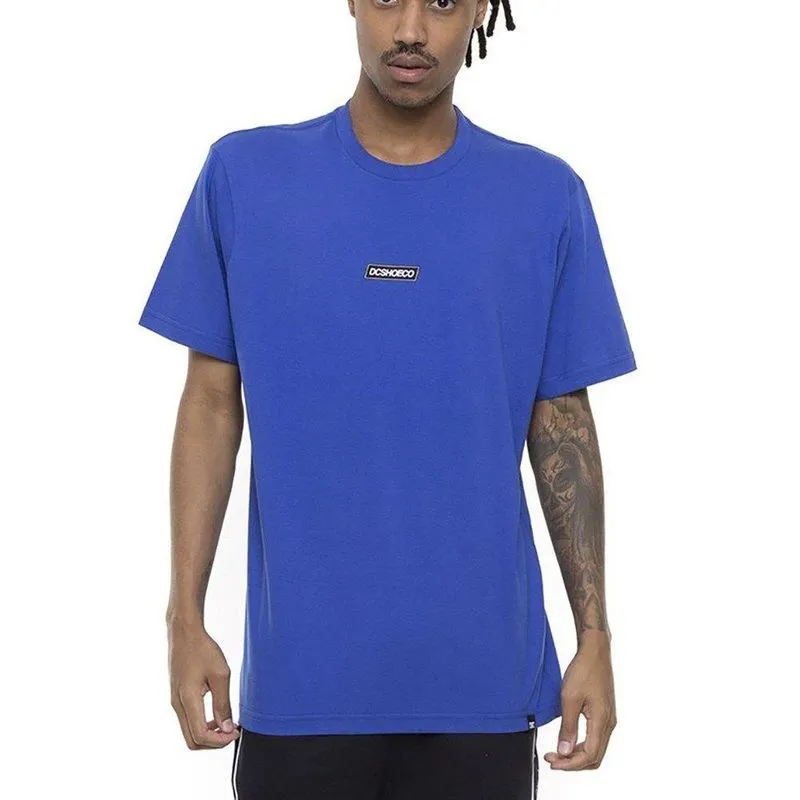 Camiseta DC Shoes Printed Patch Masculina Azul GG / azul