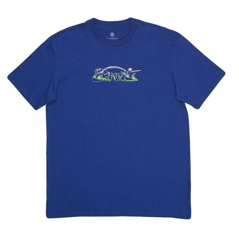 Camiseta Element Acid Logo Masculina Azul P / azul