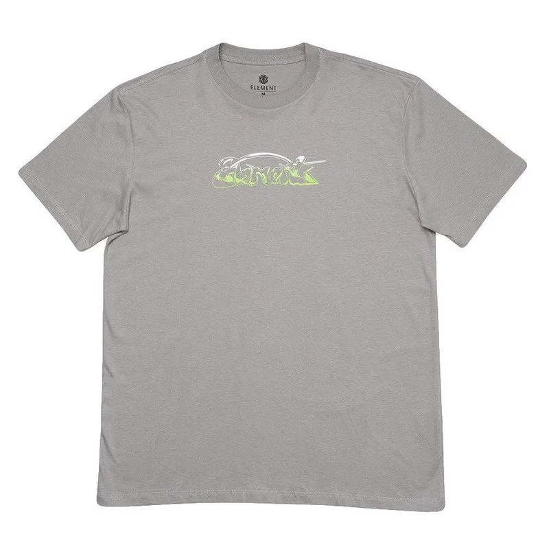 Camiseta Element Acid Logo Masculina Cinza Escuro M / cinza
