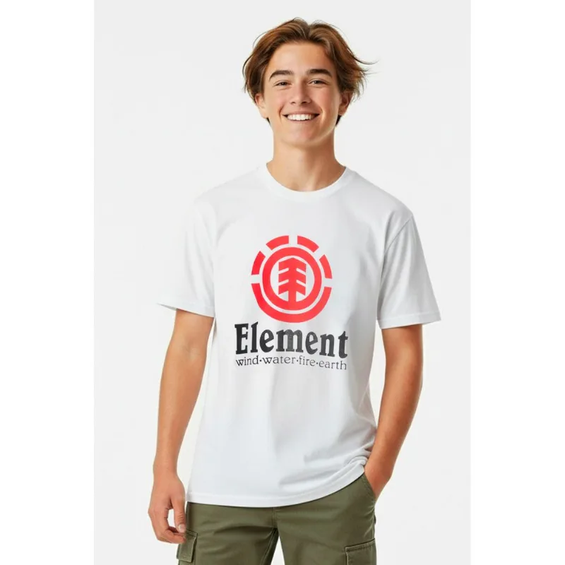 Camiseta Element M/C Vertical Tn Branco 14