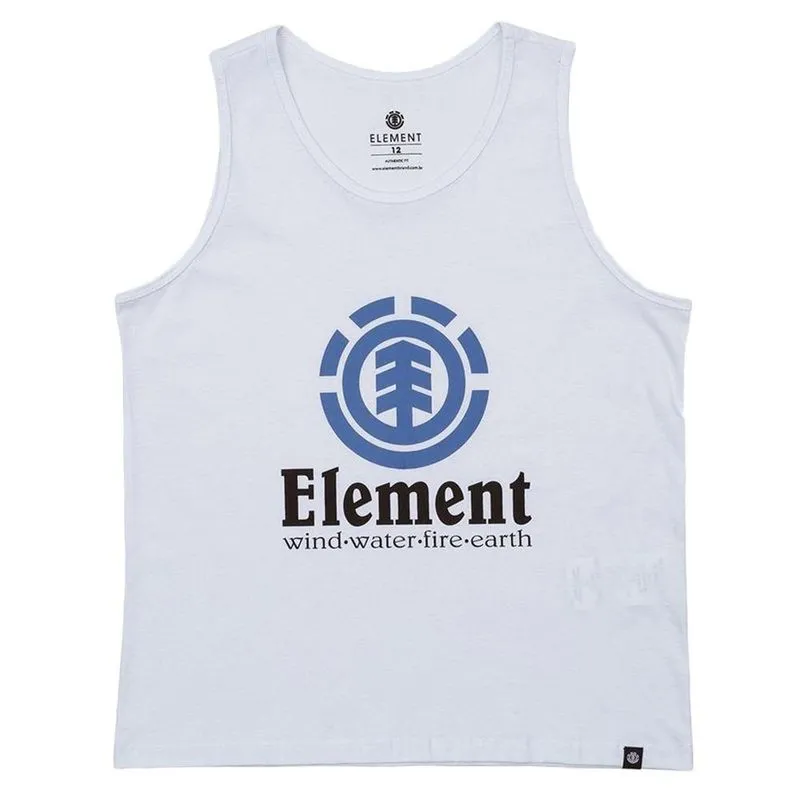 Regata Element Vertical SM23 Masculina Branco G / branco