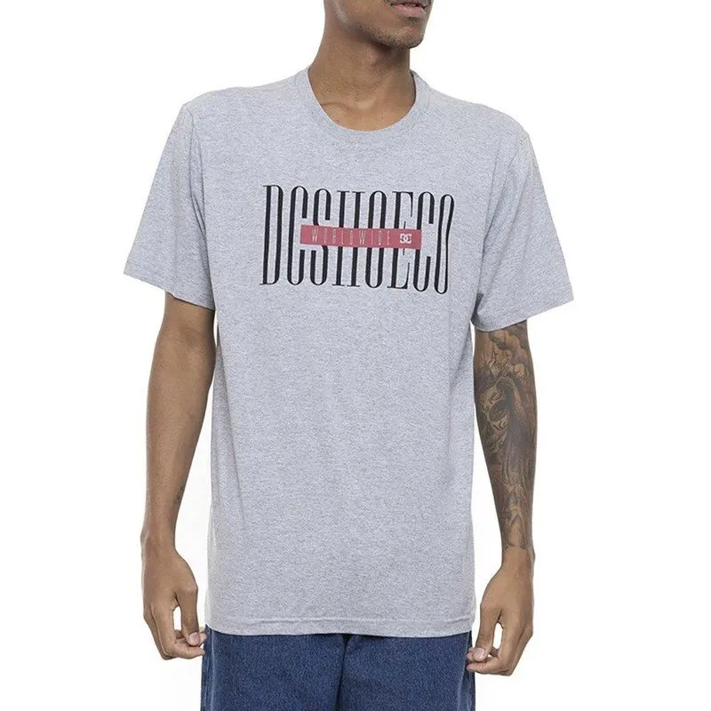 Camiseta DC Shoes Massive SM23 Masculina Cinza Mescla P / cinza