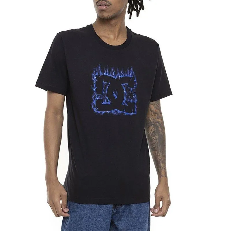 Camiseta DC Shoes Blue Flame Masculina SM23 Preto M / azul