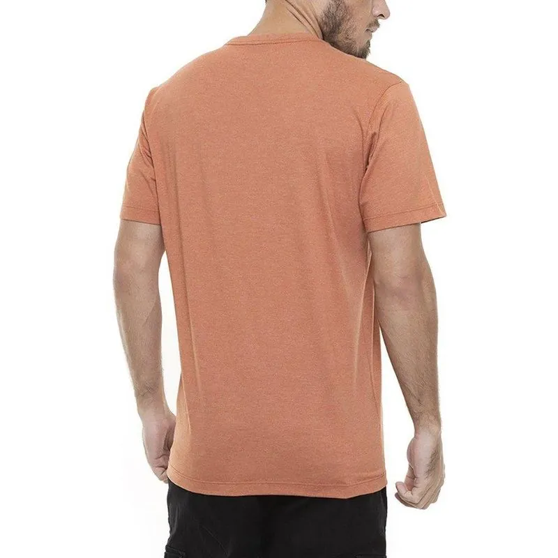 Camiseta Quiksilver Full Logo Masculina Telha Mescla P / laranja