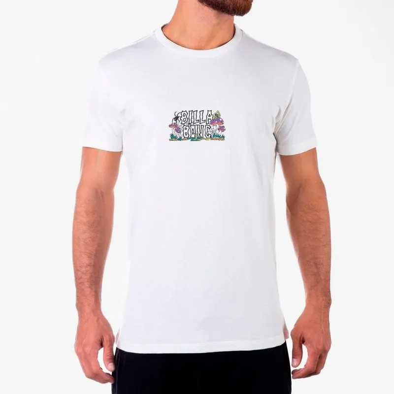 Camiseta Billabong Chest Pack III SM23 Masculina Off White G / bege