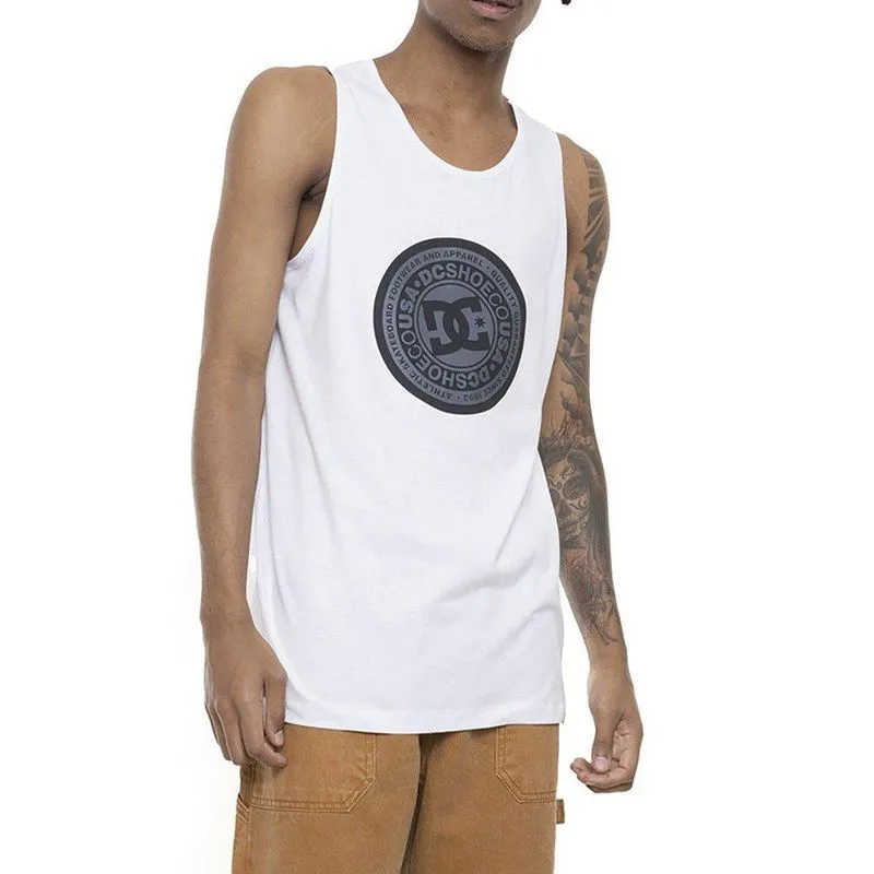Regata DC Shoes Circle Star Masculina Branco P / branco