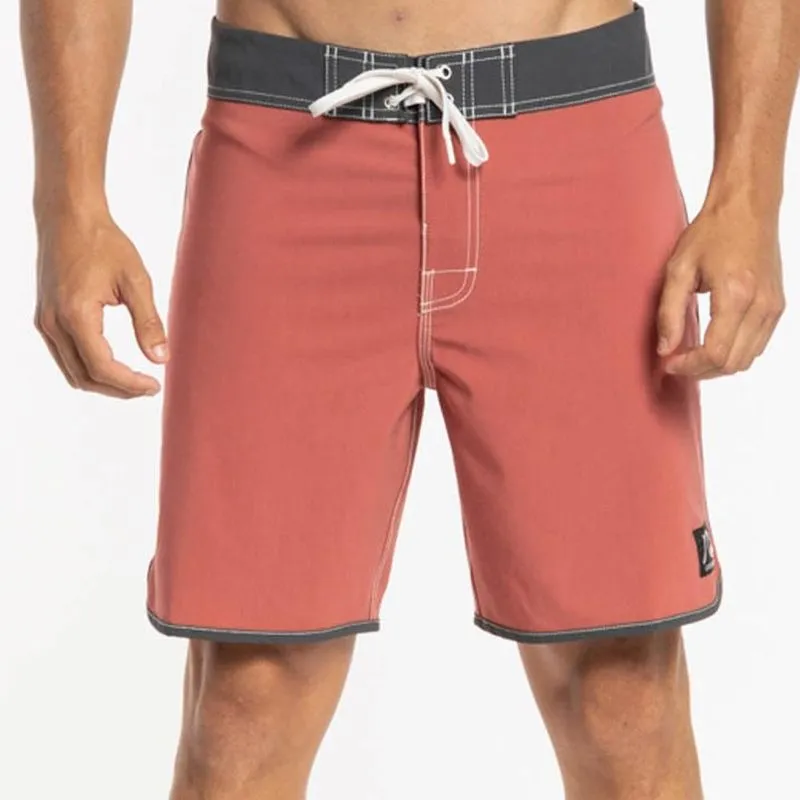 Bermuda Quiksilver Original Scallop 18 W23 Masculina Marsala 46 / vermeho