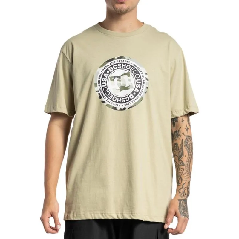 Camiseta DC Shoes Circle Star Camo Fill WT23 Masculina Bege GG / bege