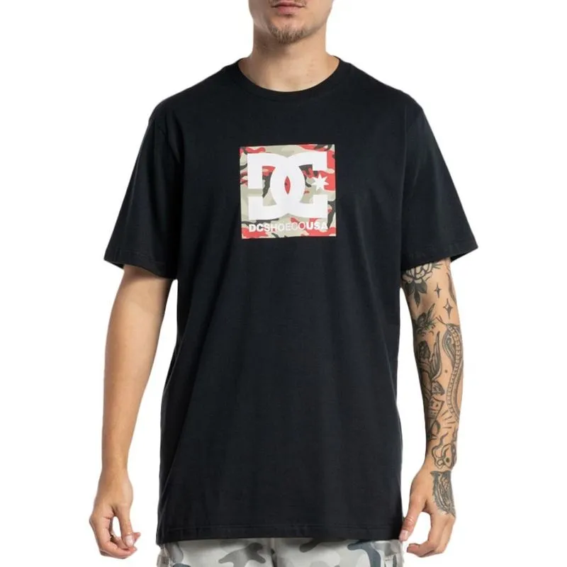 Camiseta DC Shoes DC Square Star Camo Fill WT23 Preto P / preto