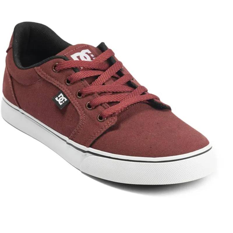 Tênis DC Shoes Anvil TX LA SM24 Masculino Wine/Black/White 38 / vermeho