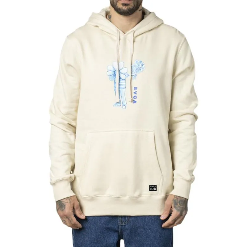 Moletom RVCA Canguru Flower Friend WT23 Masculino Areia M / bege