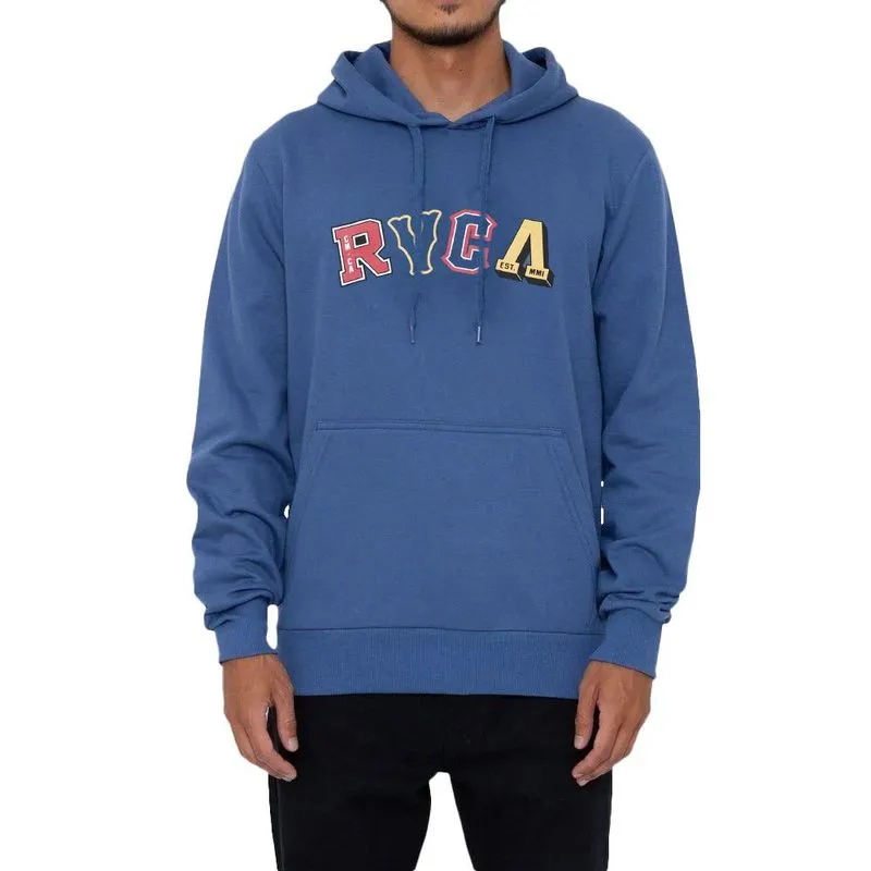 Moletom RVCA Canguru Letterman WT23 Masculino Azul Escuro GG / azul
