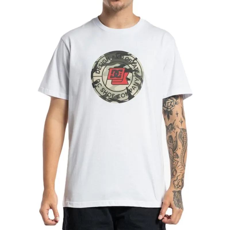 Camiseta DC Shoes Flag Staff Front WT23 Masculina Branco M / branco