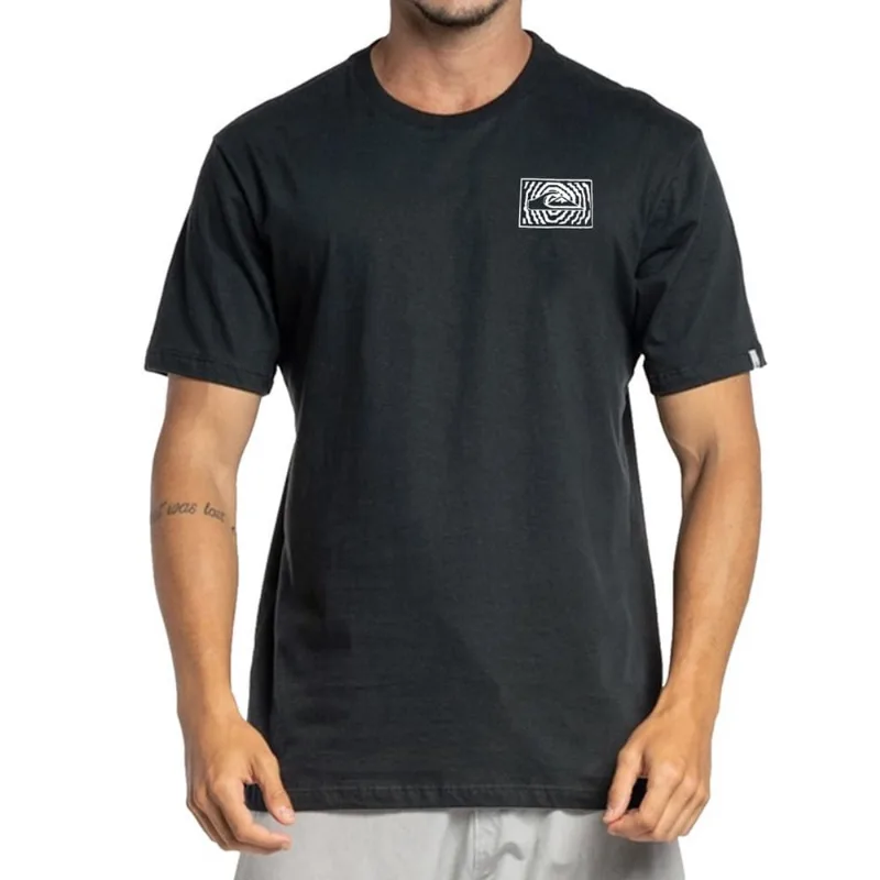 Camiseta Quiksilver Fortuned Logo Preta