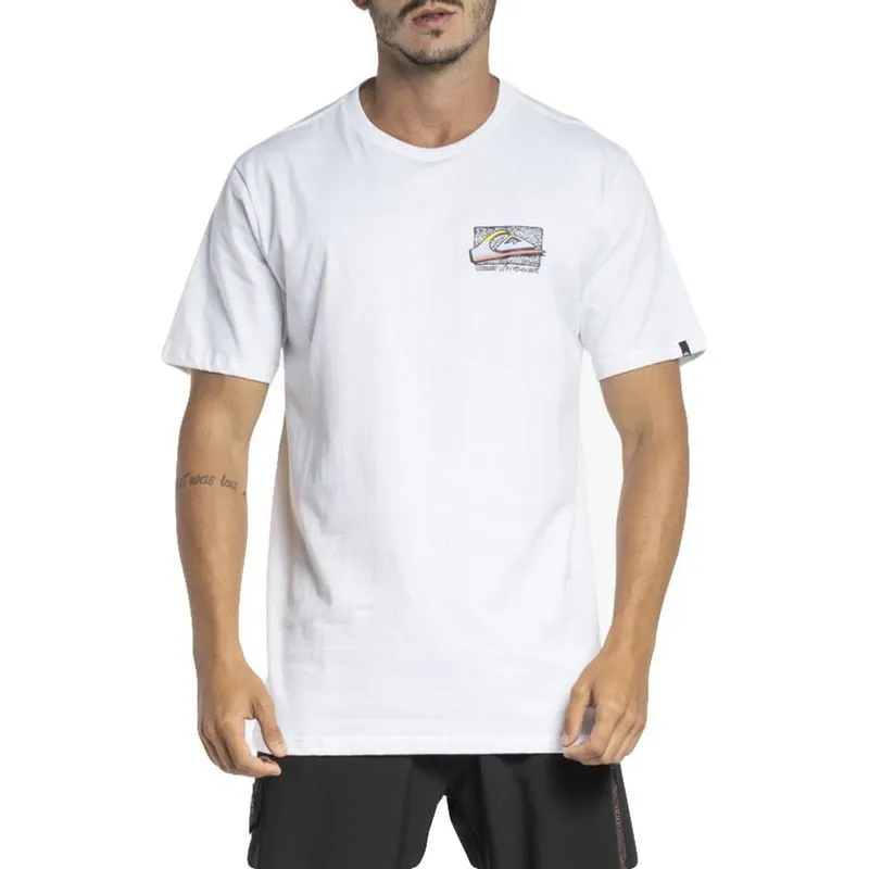 Camiseta Quiksilver Retro Fade WT23 Masculina Branco P / branco