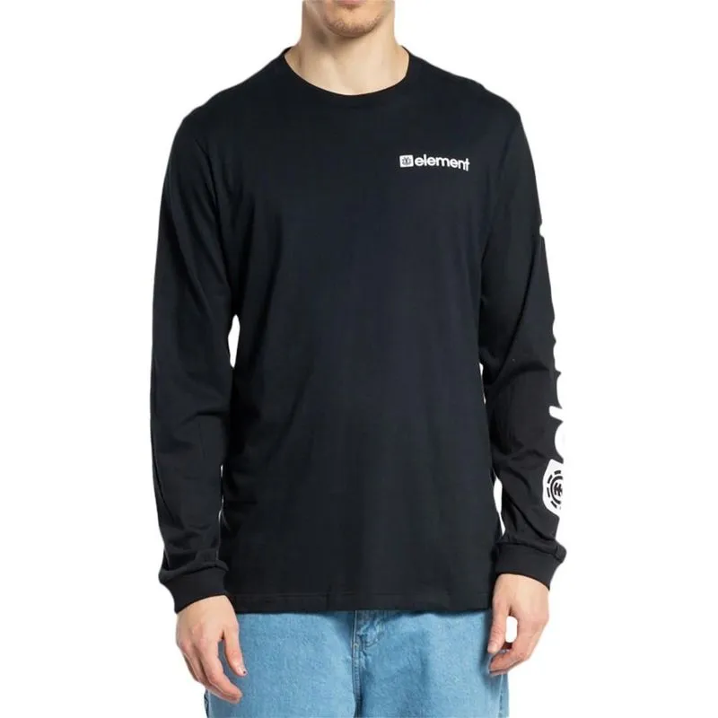 Camiseta Element Manga Longa Joint WT23 Masculina Preto P / preto