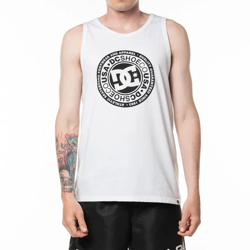 Regata DC Shoes Circle Star SM24 Masculina Branco G / branco