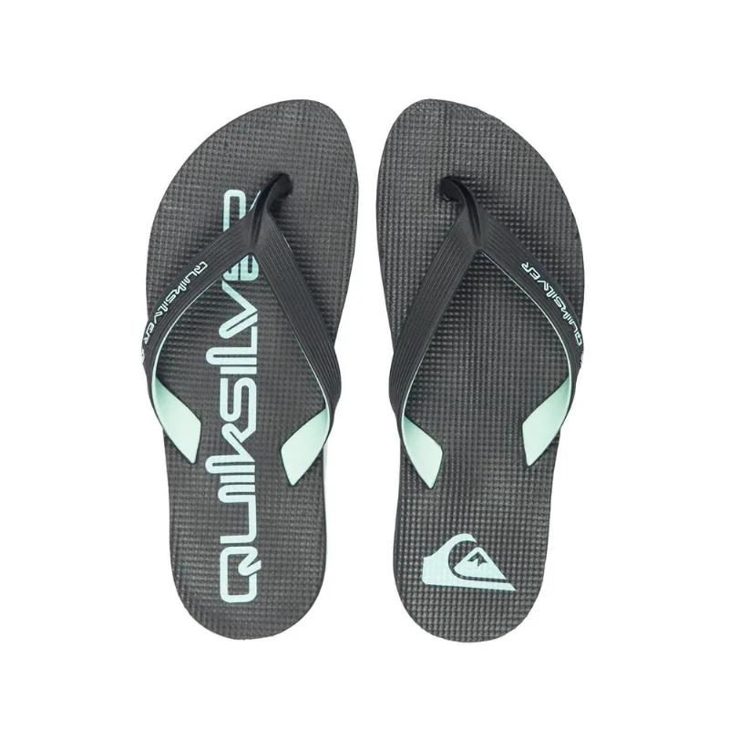 Chinelo Quiksilver Layback Rubber Ocean Quiksilver Preto-Preto-41/42