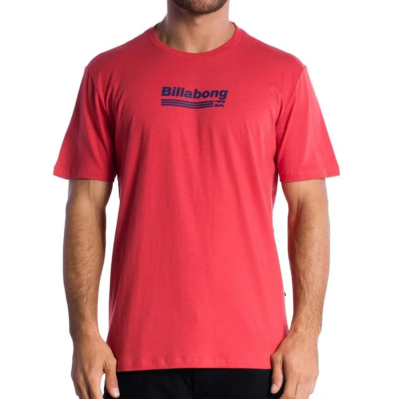Camiseta Billabong Walled Unit SM24 Masculina Vermelho G / vermeho