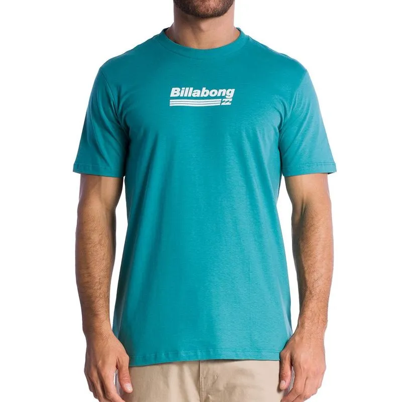 Camiseta Billabong Walled Unit SM24 Masculina Petróleo G / azul